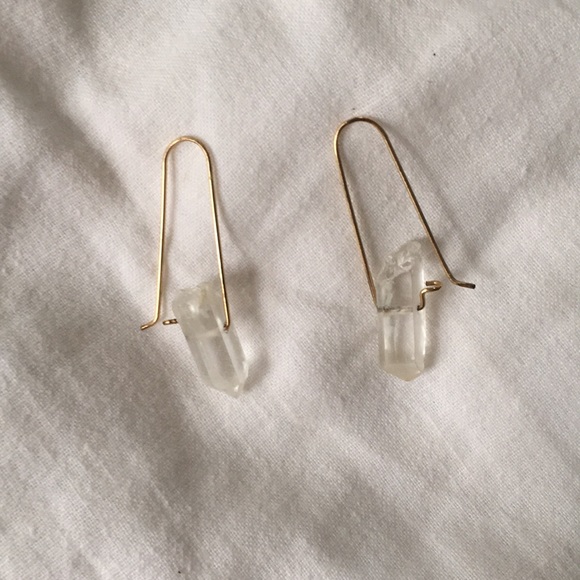 Anthropologie Jewelry - Crystal dangle earrings